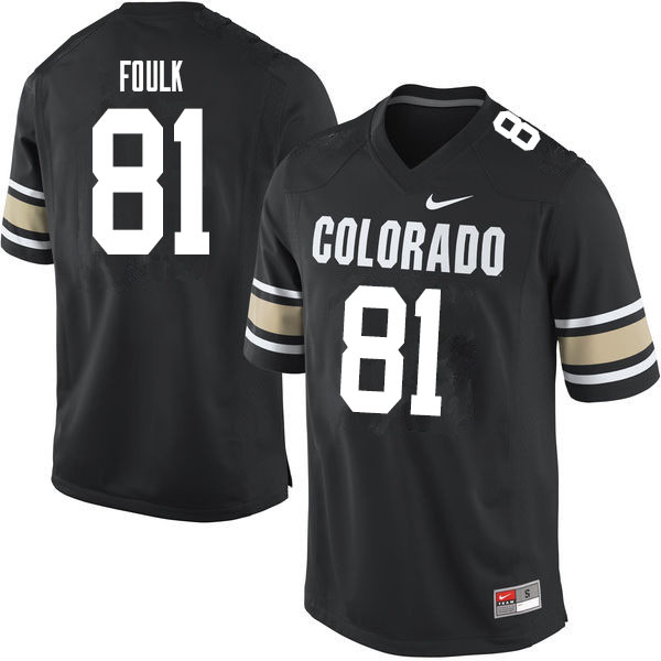 Men #81 Griffin Foulk Colorado Buffaloes College Football Jerseys Sale-Home Black - Click Image to Close